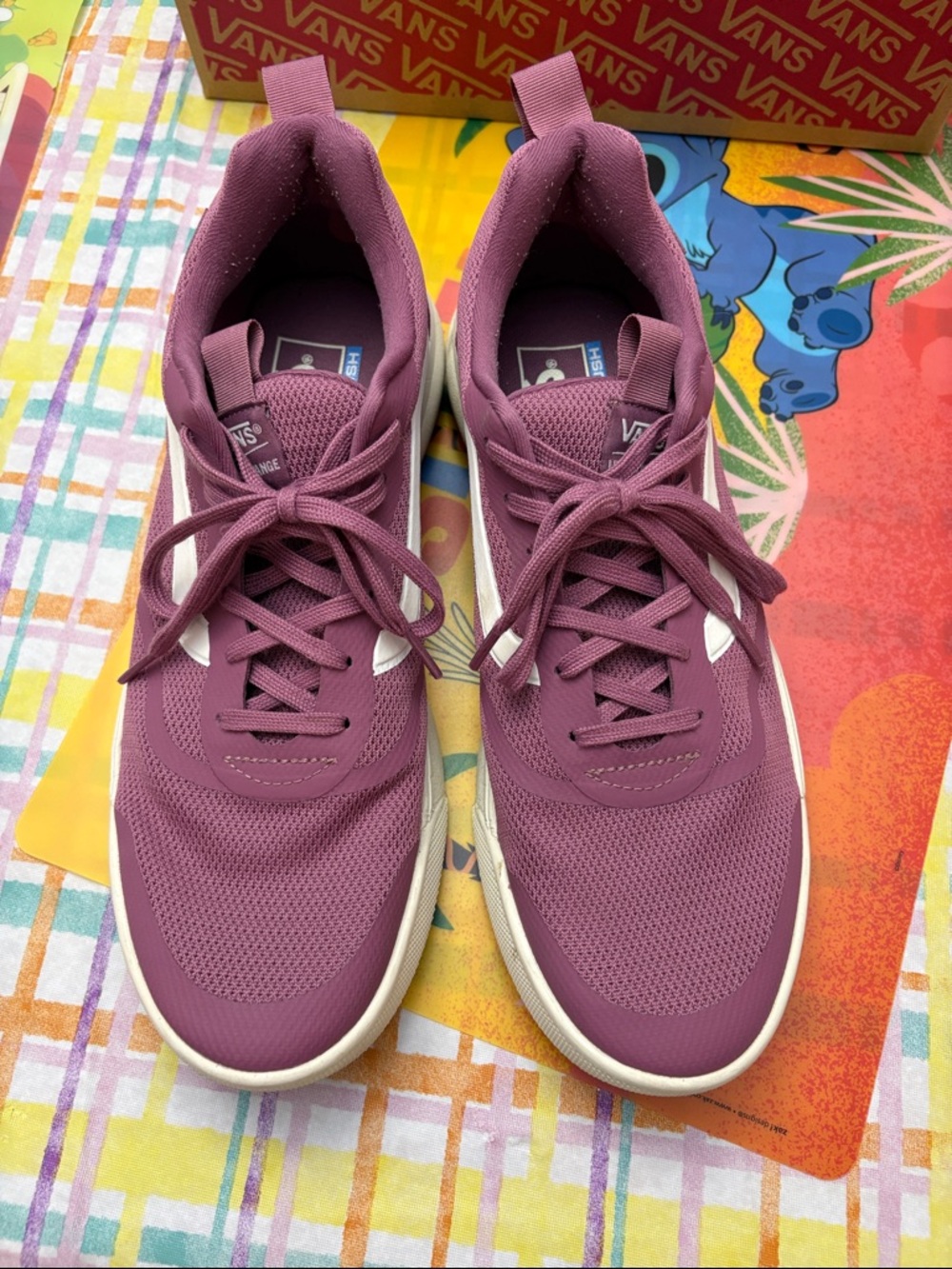 Vans UltraRange Rapidw Purple Sneakers with White Stripe